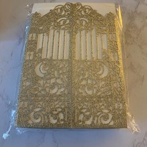 Glittery Gate Invitations Wedding/Quinceanera